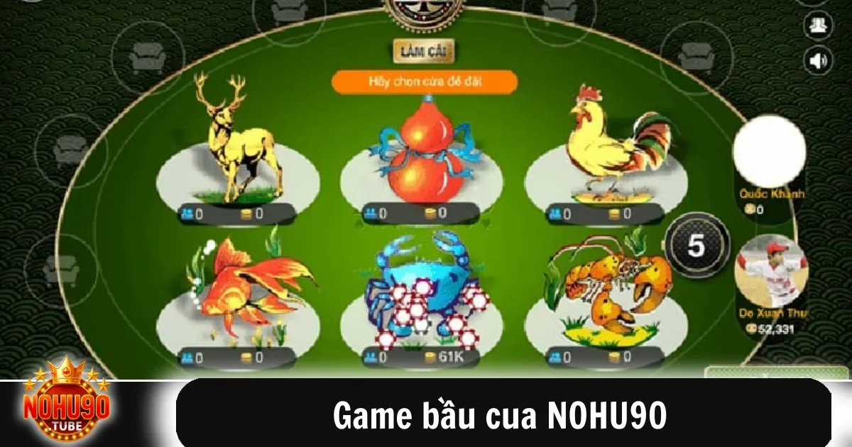 Game Bầu Cua Nohu90 Đổi Thưởng Hấp Dẫn Vui Chơi Hứng Khởi 1 Game bầu cua NOHU90 không chỉ là trò chơi dân gian mang đậm nét văn hóa Việt Nam, mà còn được nâng cấp thành một nền tảng chơi trực tuyến an toàn, minh bạch và dễ tiếp cận.